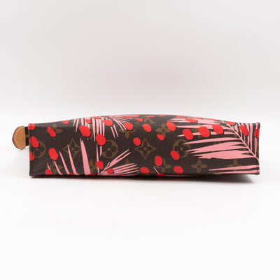 Toiletry Pouch 26 Monogram Jungle Dots Red