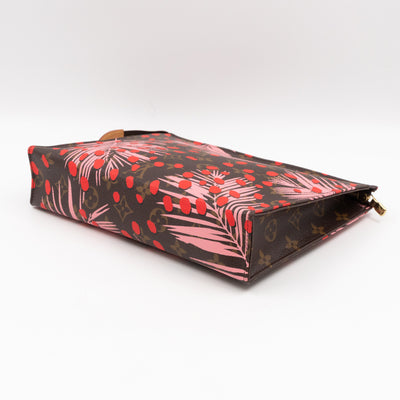 Toiletry Pouch 26 Monogram Jungle Dots Red