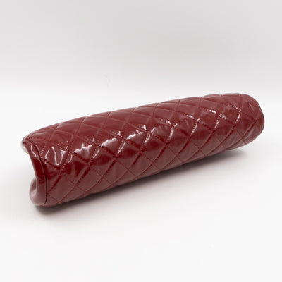 Timeless Clutch Quilted Red Patent Leather