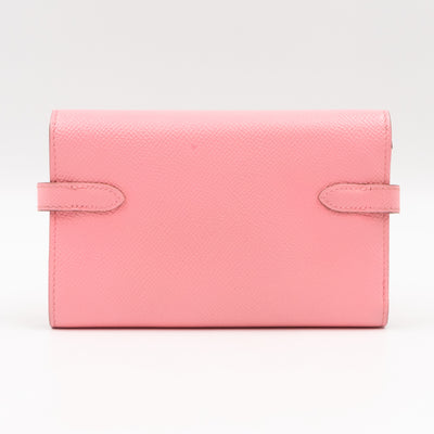 Kelly Depliant Medium Wallet Rose Contetti