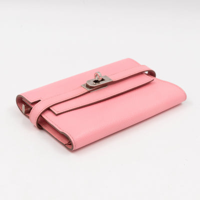 Kelly Depliant Medium Wallet Rose Contetti