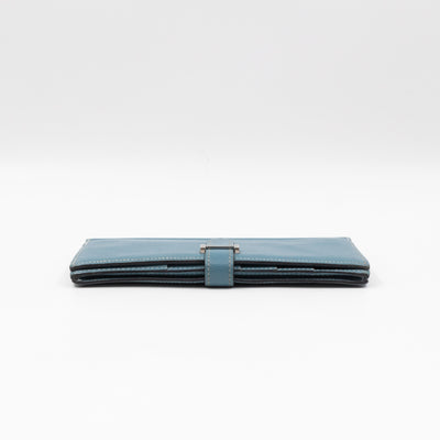 Bearn Wallet Bleu Jean Leather