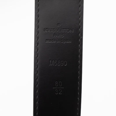 LV Cut Reversible Belt Multicolore Black Belt 80/32