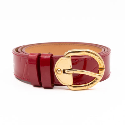 Ceinture Belt Red Vernis 90/36