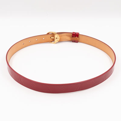 Ceinture Belt Red Vernis 90/36