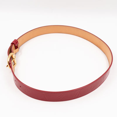Ceinture Belt Red Vernis 90/36