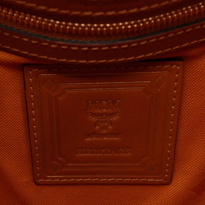 Heritage Petit Drawstring Bucket Bag Visetos Cognac