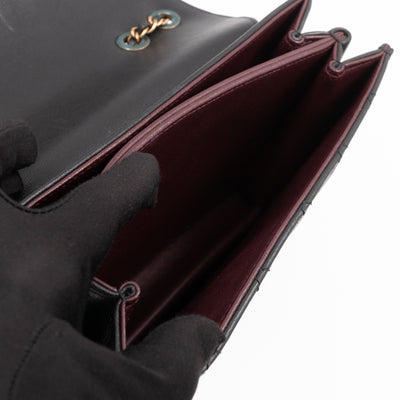 CC Beauty Lock Flap Bag Black Leather