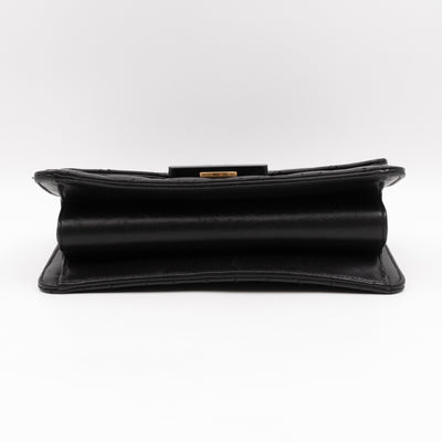 CC Beauty Lock Flap Bag Black Leather