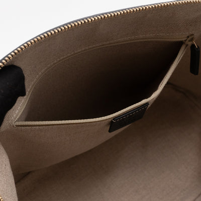 Dome Shoulder Bag Microguccissima Black Leather
