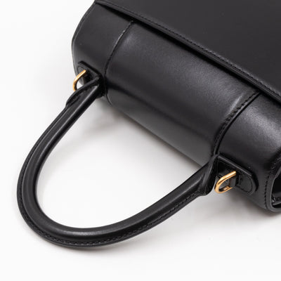 Hourglass Small Bag Box Black Calfskin
