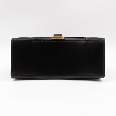 Hourglass Small Bag Box Black Calfskin