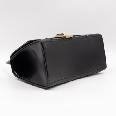 Hourglass Small Bag Box Black Calfskin