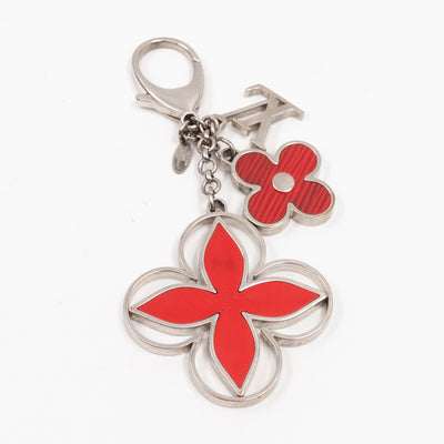 Brea MM Black Epi Leather with Rouge Silver Charm