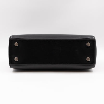 Brea MM Black Epi Leather with Rouge Silver Charm