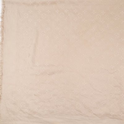 Monogram Shawl Beige
