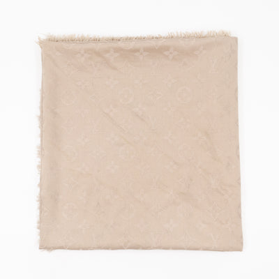 Monogram Shawl Beige