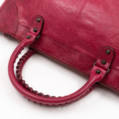 Work Bag Burgundy Leather