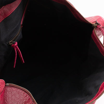 Work Bag Burgundy Leather