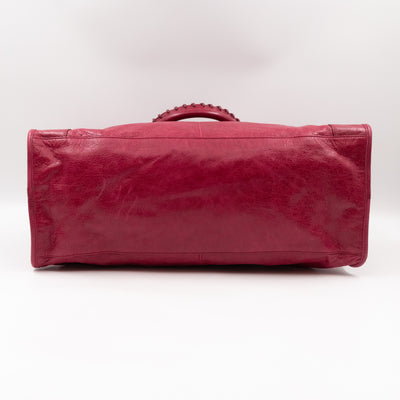 Work Bag Burgundy Leather