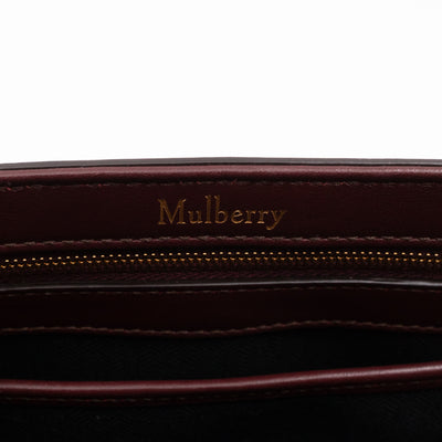 Small Quilted Bayswater Burgundy Leather with strap