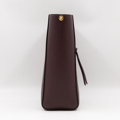 Maple Tote Small Oxblood Grained Leather