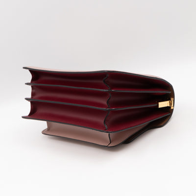 Trunk Bag Mini Pink Brown & Burgundy Leather