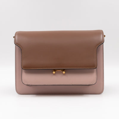 Trunk Bag Mini Pink Brown & Burgundy Leather