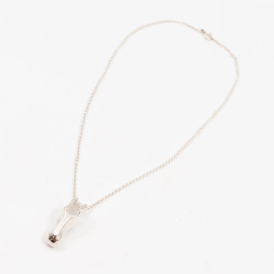 Horse Head Pendant Necklace 925 Silver