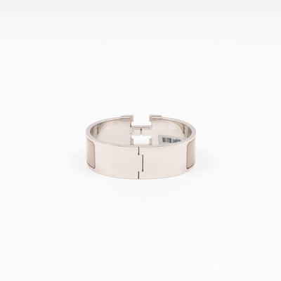Clic Clac H Bracelet GM Marron Glace & Silver
