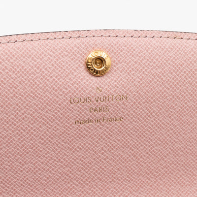 Emilie Wallet Damier Ebene Rose Ballerine