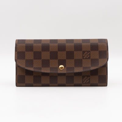Emilie Wallet Damier Ebene Rose Ballerine