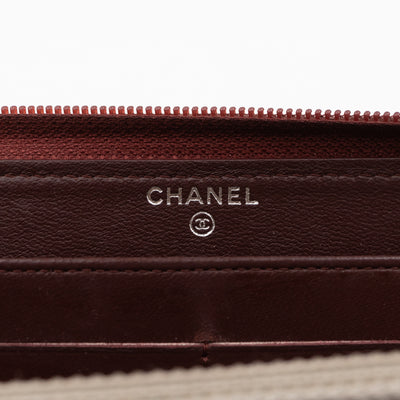 Boy Long Zipped Wallet Burgundy