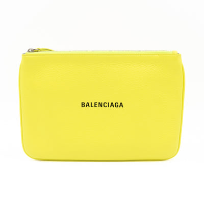 Ville Pouch Fluo Yellow Leather