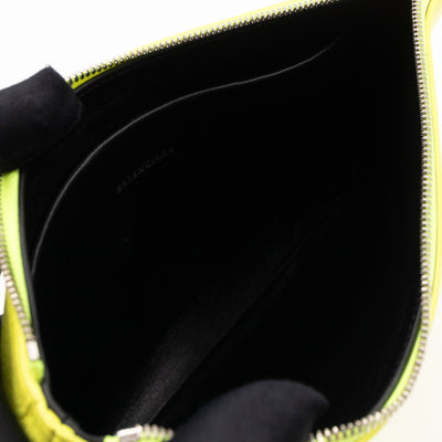Ville Pouch Fluo Yellow Leather
