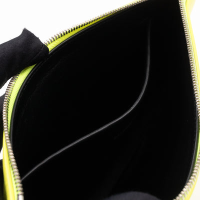 Ville Pouch Fluo Yellow Leather