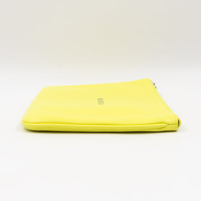 Ville Pouch Fluo Yellow Leather