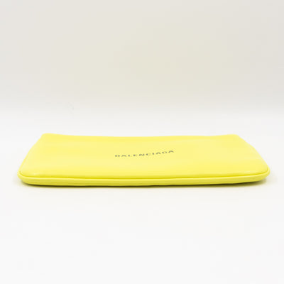 Ville Pouch Fluo Yellow Leather