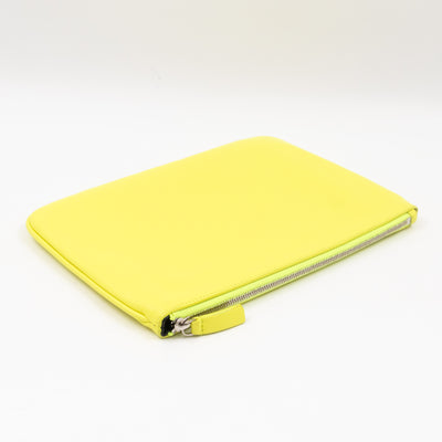 Ville Pouch Fluo Yellow Leather