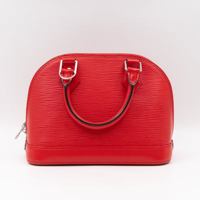 Alma BB Red Epi Leather