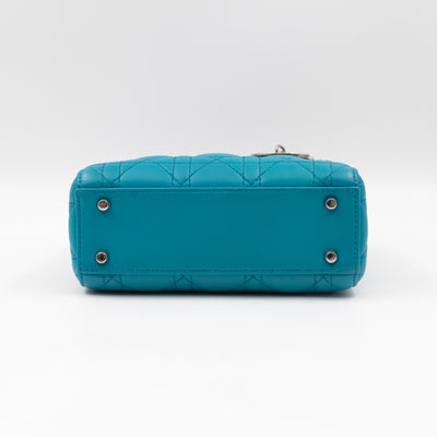 Lady Dior Mini Turquiose Leather