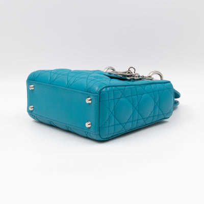 Lady Dior Mini Turquiose Leather