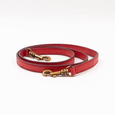 Nano Luggage Red & Burgundy Drummed Leather