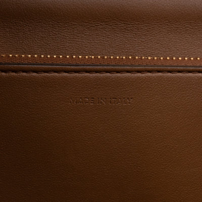 Classic Box Medium Brown Leather