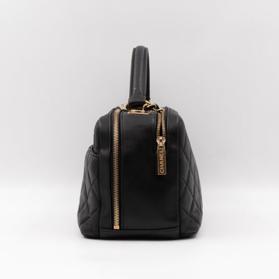 Trendy CC Bowling Bag Black Leather