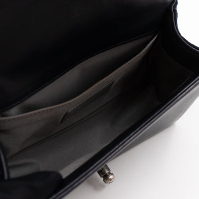 Boy Bag Small Blue Velvet