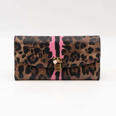 Rosaria Long Wallet Leopard Print