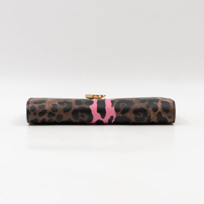 Rosaria Long Wallet Leopard Print