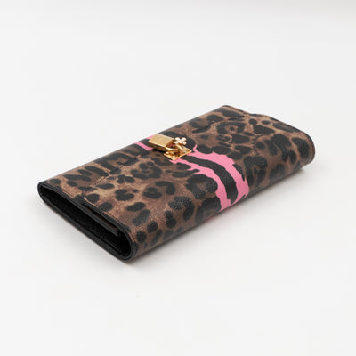 Rosaria Long Wallet Leopard Print