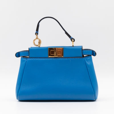 Peekaboo Micro Royal Blue Nappa Leather